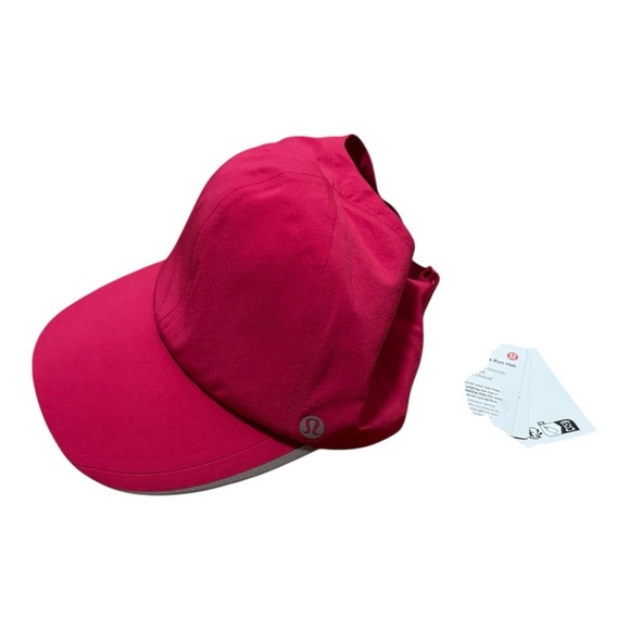 NWT Lululemon Fast and Free Ponytail Running Hat Berry Rumble